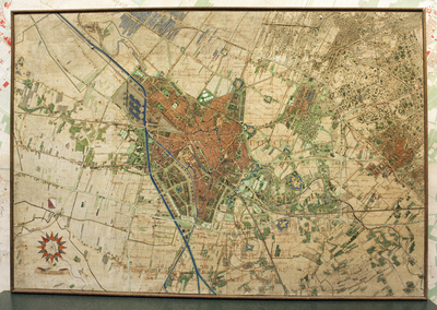 800766 Afbeelding van een kaart van het Uitbreidingsplan van de stad Utrecht uit ca. 1940.